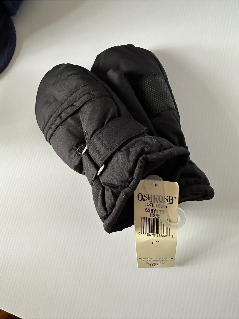 Vintage OshKosh B’Gosh 2T-4T NWT Mittens Navy Black Lot of 2